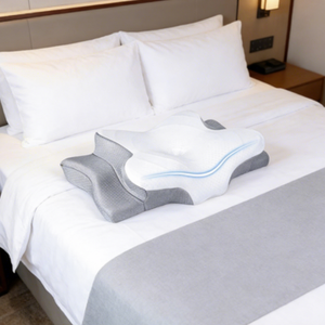 Oreiller cervical thérapeutique orthopédique en mousse à mémoire de forme ergonomique, personnalisable et professionnel, pour dormeurs latéraux - Product Image 2