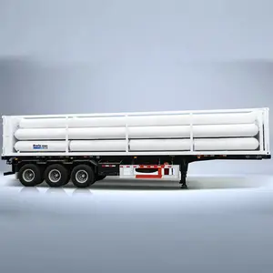 Conteneur à cylindre 6 Tubes antidérapant gnc remorque réservoir gnc autres remorques semi-camions camions porte-conteneurs