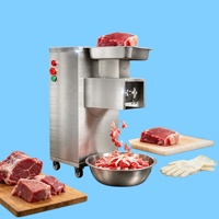 Coupe-viande multifonctionnel tout-en-un de grande taille, directement de l'usine, pour trancher, dénuder, couper en dés et hacher la viande, 110V