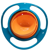 Probebi Bol pour bébé rotatif sans déversement de haute qualité avec couvercle Design mignon pour enfant Vaisselle en plastique PP écologique pour ensembles de vaisselle