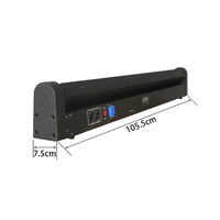 Barre lumineuse LED professionnelle UNOXINE RGB 8 yeux 550mW*8 DMX512 IP33 12400 lumens pour discothèque DJ événement éclairage de scène