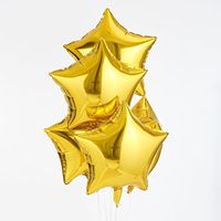 Ballons en forme d'étoile de 18 pouces, ballons en feuille d'aluminium en forme de cœur pour la remise des diplômes, les anniversaires, les mariages, les baby showers, les anniversaires de mariage, les décorations de fête