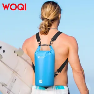 WOQI personalizado océano flotante bolsa seca de alta calidad impermeable 2L/5L/10L rollo superior bolsa seca adecuada para hombres y mujeres