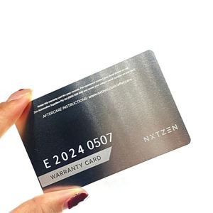 Tarjetas de Visita de Acero Inoxidable Grabadas Personalizadas al por Mayor con Logotipo y Código QR - Product Image 6