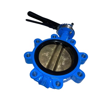 วาล์วผีเสื้อ DN 150 WCB 6 "LUG C954 PN 10/ 16ควบคุมการไหลของมอเตอร์วาล์วผีเสื้อ - Product Image 4