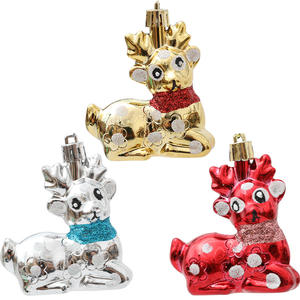 Buon albero carino piccolo cervo ciondolo UV stampato 4 colori moderni <span class=keywords><strong>decorazioni</strong></span> in plastica di <span class=keywords><strong>natale</strong></span> per <span class=keywords><strong>decorazioni</strong></span> Festive - Product Image 2