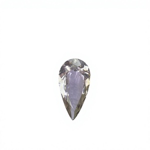 Tanzanite Naturelle Certifiée Non Chauffée Couleur Bio, Pierre Taillée Poire, Zoisite Tanzanite Naturelle 2,08 Carats, Propre à la Loupe - Product Image 1