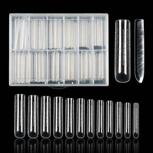 BQAN Nail formes 120 pièces couverture complète outils faciles <span class=keywords><strong>faux</strong></span> conseils constructeur UV Nail <span class=keywords><strong>Gel</strong></span> System acrylique Nail Art décorations longues double formes - Product Image 1