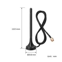 Antenne de communication omnidirectionnelle en gros en ligne 698~960Mhz 1420~2690Mhz GSM 2G 3G 4G LTE avec base magnétique