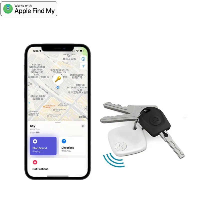 For IOS Find My App Mini GPS Tracker Bluetooth-compatible Itag Global Positioning Finder Anti-lost Key Locator Smart iTag Wallet