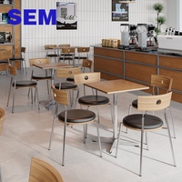 Fabricant de mobilier de restaurant SEM, vente en gros de tables et chaises en bois pour cantine, café, restaurant