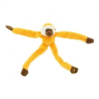 Jouet en peluche singe jaune en peluche animal singe aimant doux