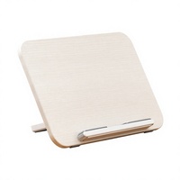 Support de tablette ergonomique en bois, support de livre réglable, support de lecture pliable