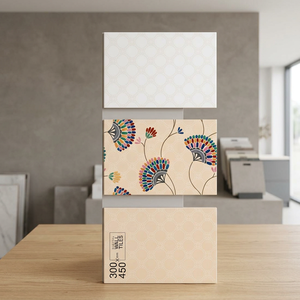 Azulejos de Pared de Cerámica Negra de la Colección Glint de 300x450 mm para Chimenea, Baño y Pasillo, Serie 3D Impermeable en Stock - Product Image 4