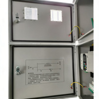 Boîtier de distribution triphasé CE IP65 pour raccordement au réseau photovoltaïque avec RCBO, MCB, SPD, entrée 2 voies et espace pour compteur