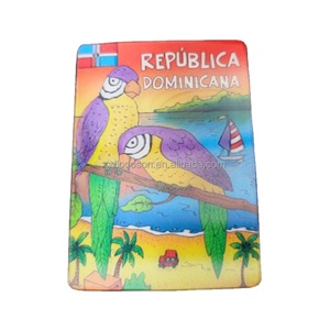Nouveau Aimant de Réfrigérateur Lenticulaire 3D Personnalisé 2026 avec Perroquet Sisserou de République <span class=keywords><strong>Dominicaine</strong></span> – <span class=keywords><strong>Souvenir</strong></span> Touristique - Product Image 1