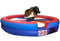 Jeux mécaniques gonflables sur mesure Rodeo Ride Bull videur, licorne gonflable taureau tour