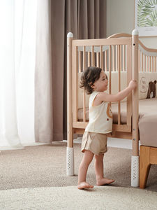 Özel ayarlanabilir Beechwood başucu beşik, yenidoğan ve yürümeye başlayan için uzatılabilir genişlik ve yükseklik ile katı ahşap co-uyuyan - Product Image 2