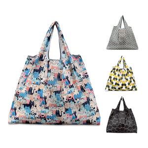 PAXDUN Wholesale Eco Friendly Polyester Foldable Grocery Shopping Bag Reusable Expandable Tote Bag