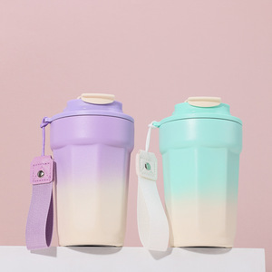 Stainless Steel Vacuum <b>Insulated</b> Coffee Tumbler Portable Thermal <b>Mug</b> with Lid and Hand Grip for Office Travel - Product Image 3