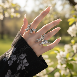 Vendita calda di tendenza stile coreano Boho anelli a fascia da uomo Sun Moon snae diction anelli 18K placcatura regolabile di apertura all'ingrosso - Product Image 3