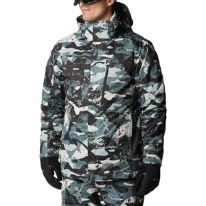 OEM personalizado invierno puffer 3 en 1 abajo chaqueta al aire libre chaqueta impermeable Packable Camo chaqueta de caza