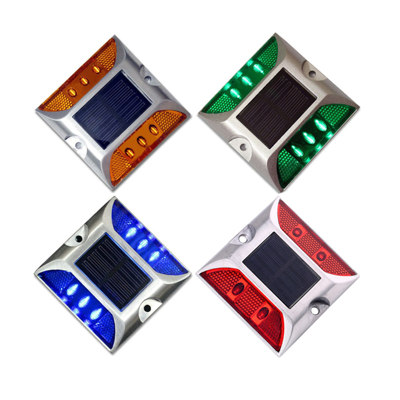 High Brightness IP68 Solar Road Stud Light Aluminum LED Cat Eye G105 Underground Traffic Warning High Brightness Plastic · image 3