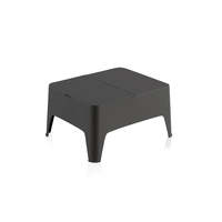 Muebles de Exterior Sostenibles y Modernos, Mesa Auxiliar Alaska, Mesa Pequeña de Plástico Ecológica, Práctica y Sostenible