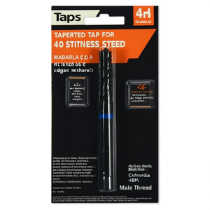 Tapered <b>Tap</b> For Stainless Steel 40 Degree Helix Blind Hole 6H Tolerance Male <b>Thread</b> - Product Image 2