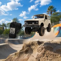 Voiture télécommandée RC Rock Crawler SUV 4x4 tout-terrain vintage avec barres de toit et snorkel, homologuée EN71 CE
