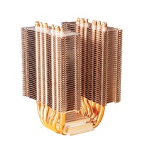 Ventilateur de processeur CPU, dissipateur thermique RGB, boucle en cuivre et aluminium, 120mm, boîtier d'ordinateur noir, DC 12V, roulement fluide, 22dBA