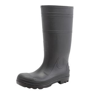 Scarpe da pioggia impermeabili fotovoltaiche con testa in acciaio e fondo in acciaio, stivali da pioggia da uomo antiperforazione e antiurto per l'industria delle costruzioni - Product Image 3