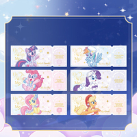 Caja Sorpresa de Animación: Lindos Ponis de Dibujos Animados My Little Pony, Boletos Láser Starlight, Tarjeta Coleccionable Oficial y Genuina de Anime Starlight Shine