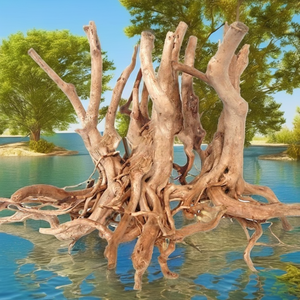 Groothandel Natuur Decoratieve Tropische Regenwoudboom Grote Bonsai Drijfhout Boom - Product Image 2