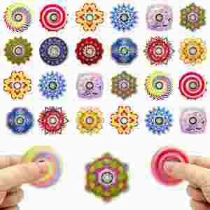 Spinner Antiestrés Personalizado con Diseño Creativo de Mandala, Estilo Retro, Colorido, Pequeño, para Aliviar el Estrés y como Regalo - Product Image 1