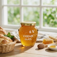 Bocaux en verre Orcio tendance de qualité alimentaire 106ml 212ml 314ml avec couvercles à vis pour confiture, bougies, aliments, miel et stockage en cuisine
