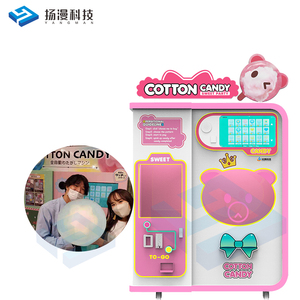 Máy Làm Kẹo Cotton Thương Mại Cổ Tích Màu Hồng Tự Động Hoàn Toàn Máy Bán Kẹo Cotton Tự Động Xỉa CE - Product Image 1