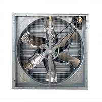 Ventilateur axial à pression négative mural en acier inoxydable 304 de 1380 mm pour élevages avicoles, bétail et serres