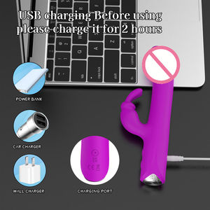 Vibratore <span class=keywords><strong>Rabbit</strong></span> per Punto G e Clitoride, 12 Frequenze, in <span class=keywords><strong>Silicone</strong></span> Impermeabile Ricaricabile, Giocattolo per Adulti - Product Image 1