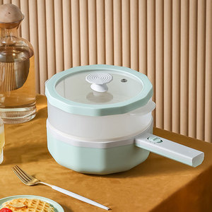 Cocina eléctrica portátil redonda octogonal de mango largo 110V 220V con revestimiento interior de esmalte de cerámica y PP para uso doméstico y hotelero - Product Image 4