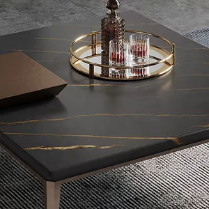 Mesa <span class=keywords><strong>de</strong></span> <span class=keywords><strong>Centro</strong></span> <span class=keywords><strong>de</strong></span> Alta Gama con Superficie <span class=keywords><strong>de</strong></span> Piedra <span class=keywords><strong>y</strong></span> Metal, Mesa <span class=keywords><strong>de</strong></span> <span class=keywords><strong>Centro</strong></span> Cuadrada <span class=keywords><strong>de</strong></span> <span class=keywords><strong>Acero</strong></span> Inoxidable para Sala <span class=keywords><strong>de</strong></span> Estar, Hoteles <span class=keywords><strong>y</strong></span> Sofás - Product Image 5