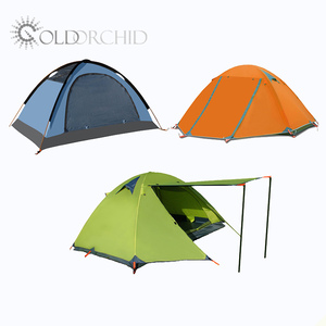 เต็นท์กิจกรรมตั้งแคมป์แบบพกพาสำหรับครอบครัว,เต็นท์กันน้ำกันลมทนทานสองชั้น Tendas 3-4คน - Product Image 4