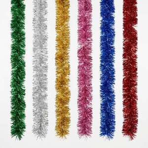 Guirlande de Noël en plastique multicolore irrégulière de 1,8 m pour la décoration de fête de Noël - Product Image 1