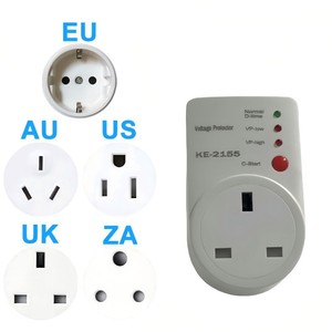 KE-2155 Voltage <b>Protector</b> 20Amp <b>Surge</b> Protection For Air Conditioner Refrigerator TV <b>Socket</b> 220V British Standard - Product Image 5