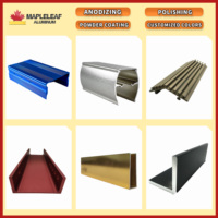 Pièces usinées CNC en aluminium Mapleleaf, service d'usinage CNC sur mesure, profilés en aluminium CNC