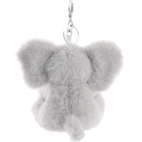 Porte-clés en peluche avec motif d'éléphant traditionnel thaïlandais, jouet mignon, animal en peluche, porte-clés