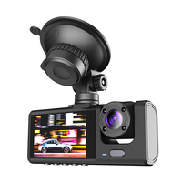 Kamera dasbor 3 in 1 saluran lensa HD 1080P kamera DVR mobil di dalam kendaraan kamera dasbor untuk perekam Video mobil kotak hitam Camcorder