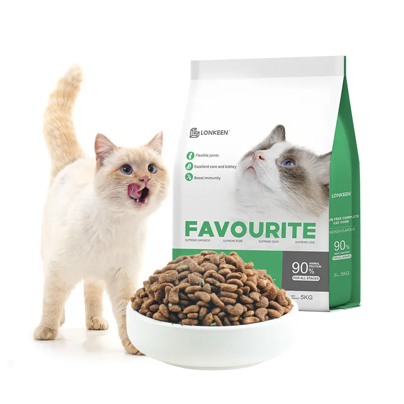 custom OEM ODM Organic No Addition freeze dried baked Cat Food Multiple Flavors High Protein dry cat foods