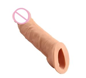 ソフトペニス拡大袖コックリング遅延射精強く拡大エクステンダーディックカバー大人の男性用おもちゃ - Product Image 5