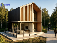 00 ㎡   Villa Modulaire Économique avec Option Énergie Solaire Prête à Habiter